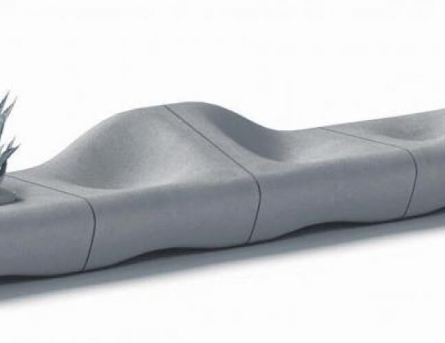 混凝土、沙丘椅