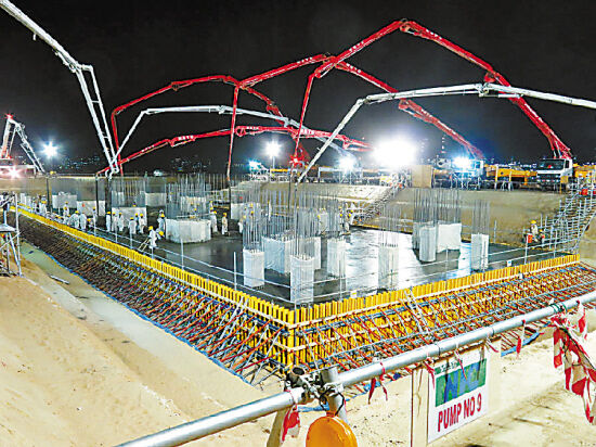 混凝土、一次性澆筑