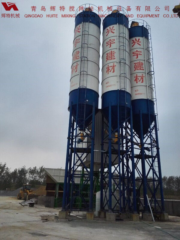 輝特攪拌站HZS75特別適合于干硬性、半干硬性混凝土的生產(chǎn)