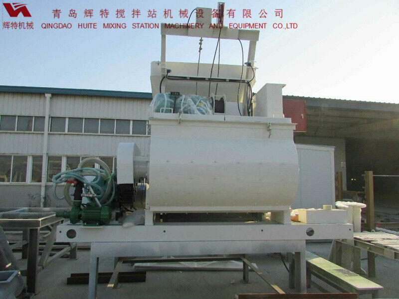 JS750攪拌臂采用偏心式設計，延長使用壽命，青島輝特機械