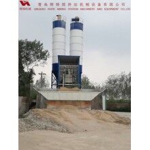 輝特混凝土攪拌站HZS50攪拌性能強，攪拌均勻、迅速，生產(chǎn)效率高
